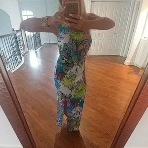 Stunning Tropical Venus Maxi Dress